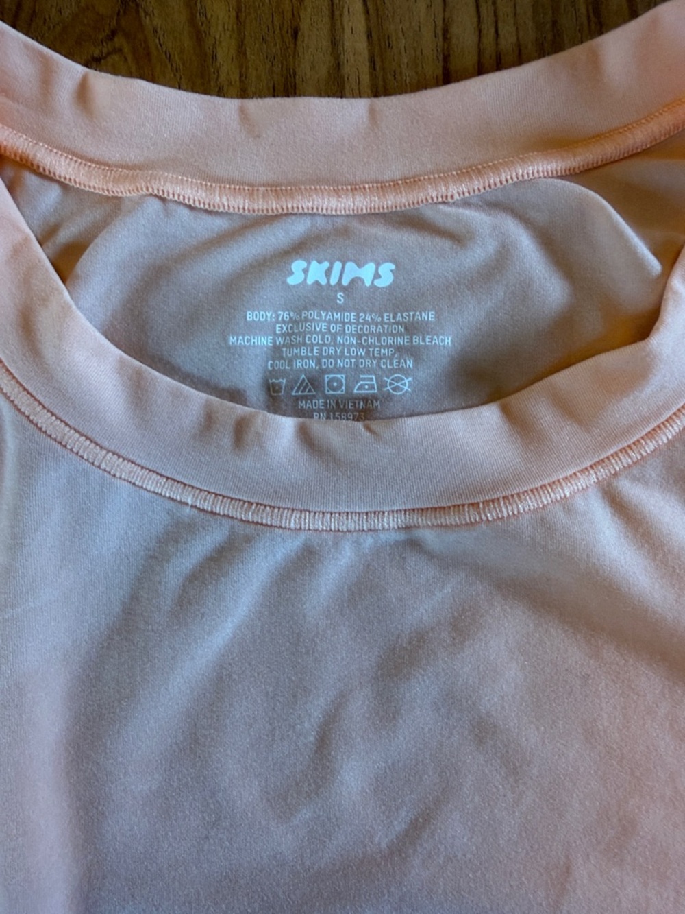 Skims Peach Short Sleeve Tee